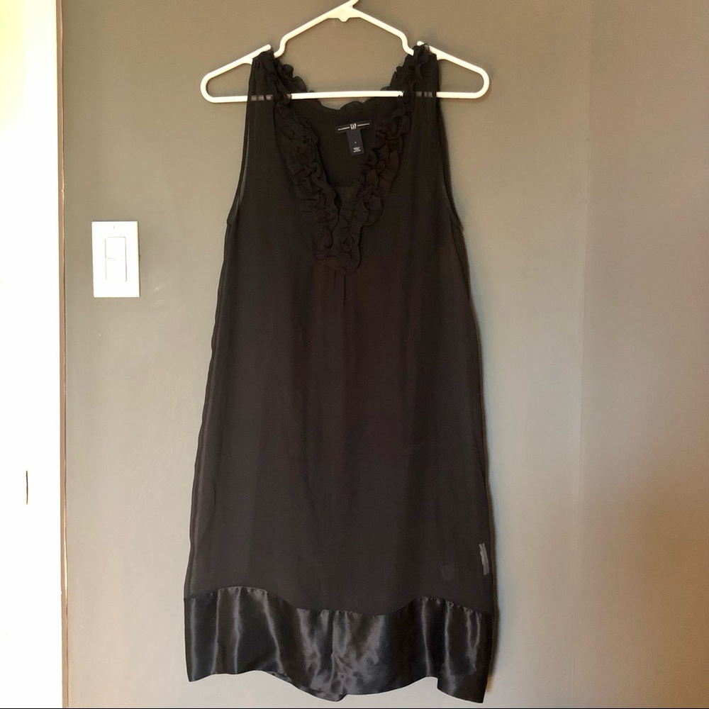 Gap Sheer Black Sleeveless Dress